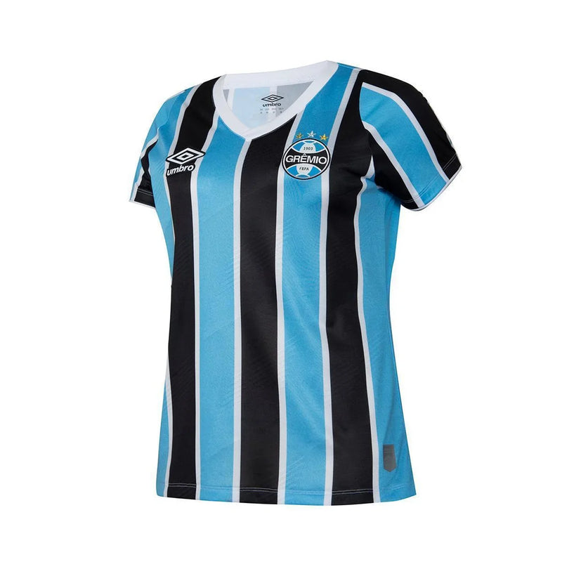 Camisa Grêmio I 24/25 sn° Torcedor Feminina - Azul e Preta
