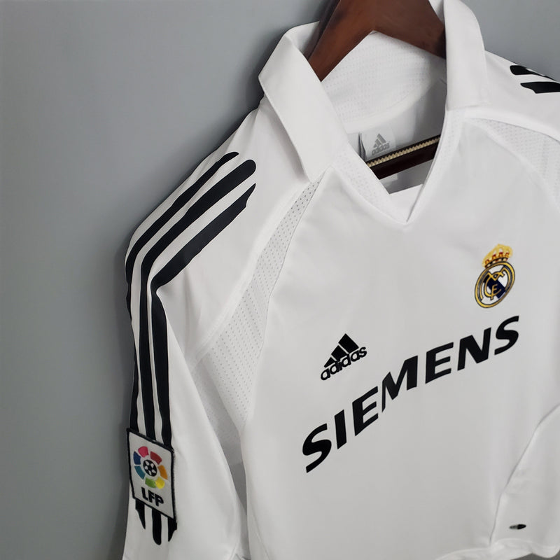 Camisa Real Madrid Home 05/06 sn° Torcedor Masculina - Versão Retrô