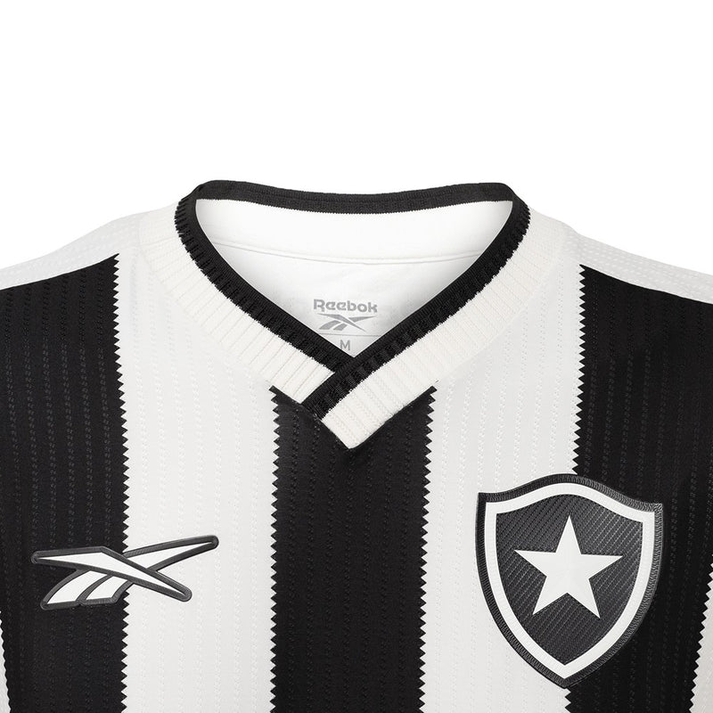 Camisa Botafogo I 24/25 sn° Torcedor Masculina - Preta e Branca