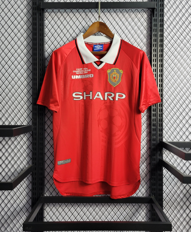 Camisa Manchester United Home 98/99 sn° Torcedor Masculina - Versão Retrô