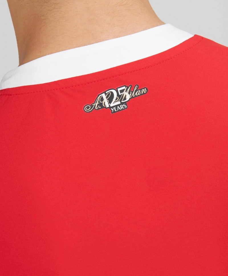 Camisa Milan Home 24/25 sn° Torcedor Masculina - Vermelha e Preta