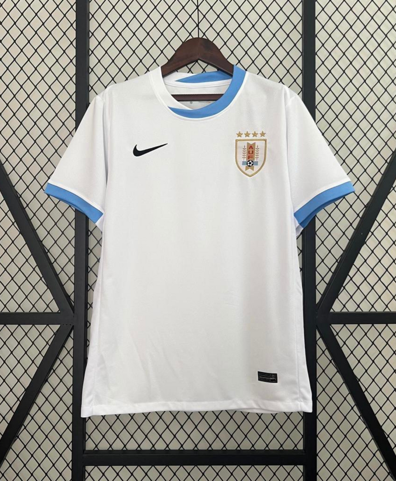 Camisa Uruguai Away 24/25 sn° Torcedor Masculina - Branca