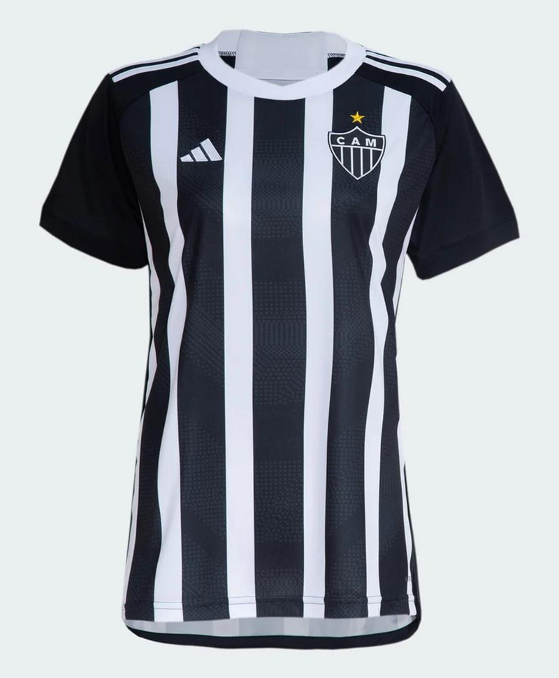 Camisa Atlético Mineiro I 24/25 sn° Torcedor Feminina - Preta e Branca