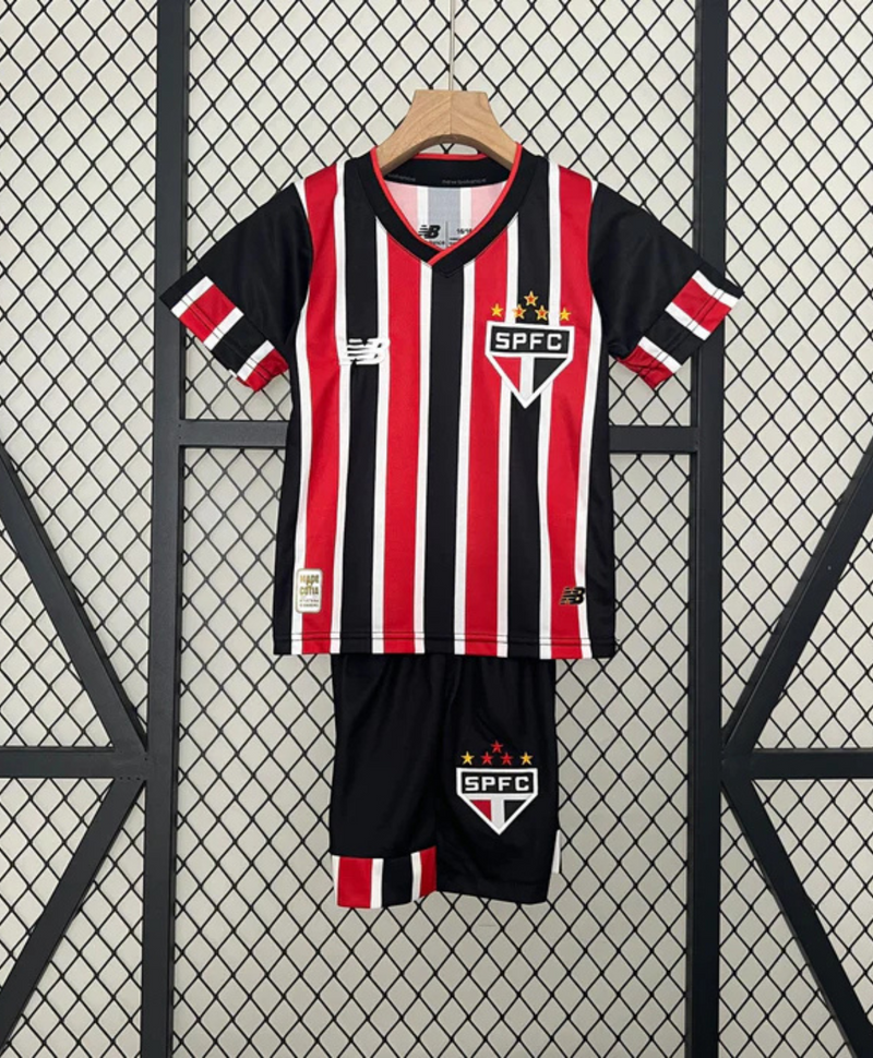 Kit Infantil São Paulo II 24/25 sn° - Vermelho e Preto