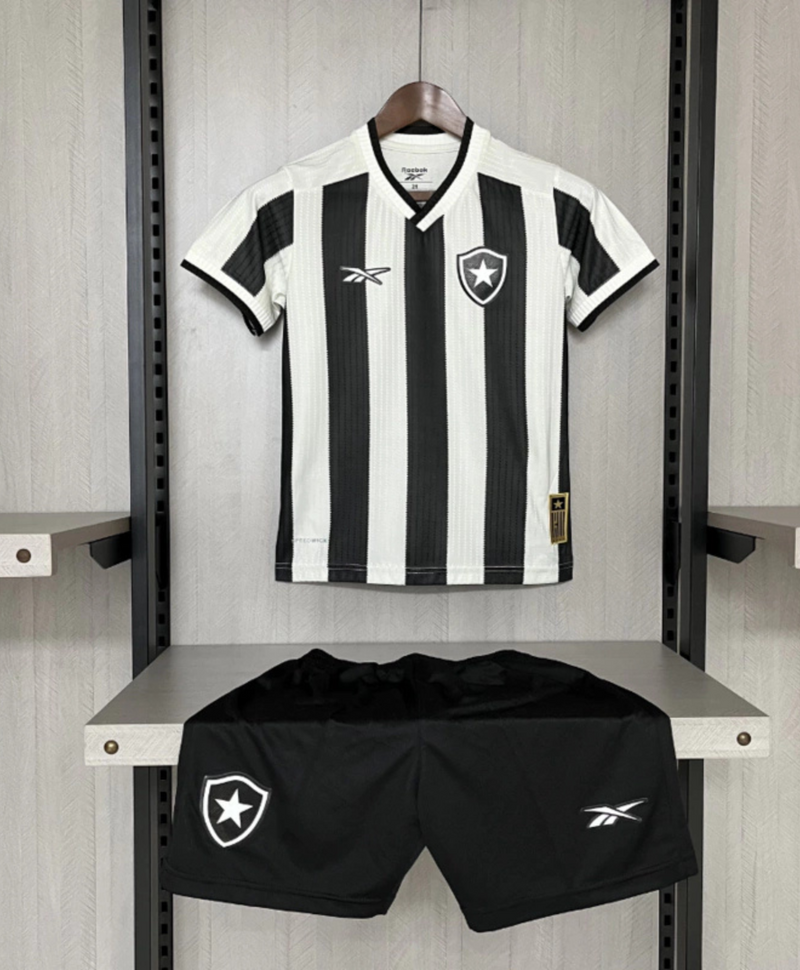 Kit Infantil Botafogo I 24/25 sn° - Preto e Branco