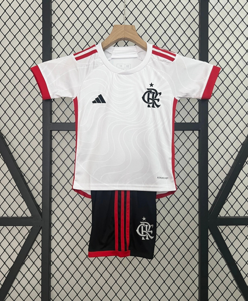 Kit Infantil Flamengo II 24/25 sn° - Branco e Preto