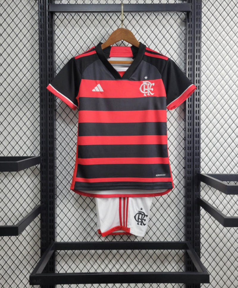 Kit Infantil Flamengo I 24/25 sn° - Vermelho e Preto