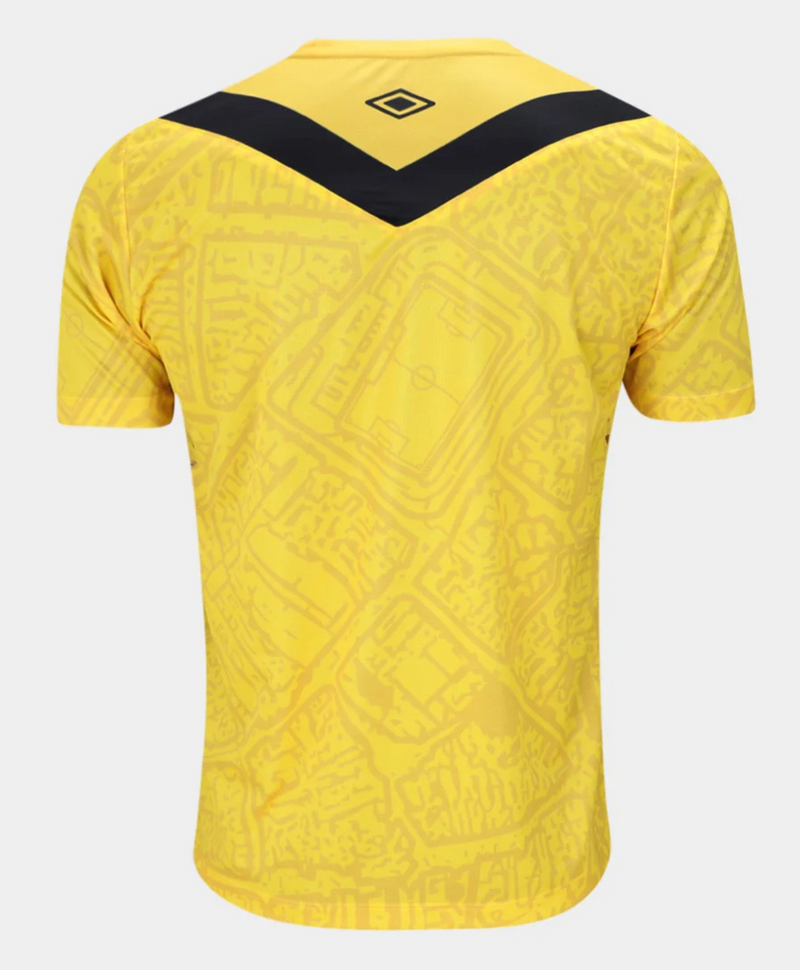 Camisa Santos III 24/25 sn° Torcedor Masculina - Amarela e Preta