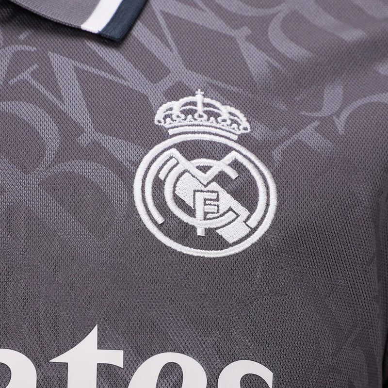 Camisa Real Madrid Third 24/25 sn° Torcedor Masculina - Cinza