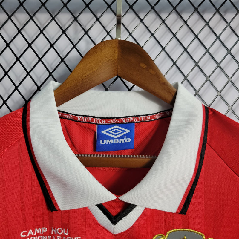 Camisa Manchester United Home 98/99 sn° Torcedor Masculina - Versão Retrô