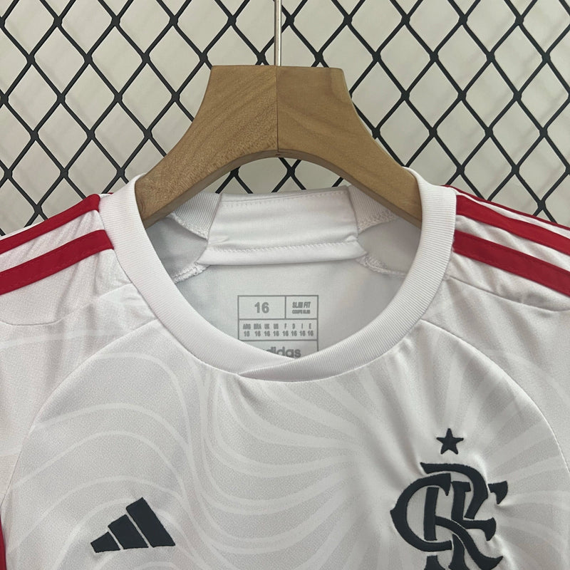 Kit Infantil Flamengo II 24/25 sn° - Branco e Preto